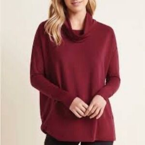 Cowl Neck Tunic in Red/Black Heather.  SUPER soft and comfy!!!